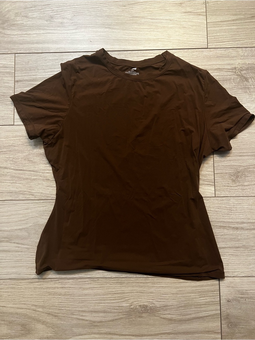 Skims Brown Crewneck Tee